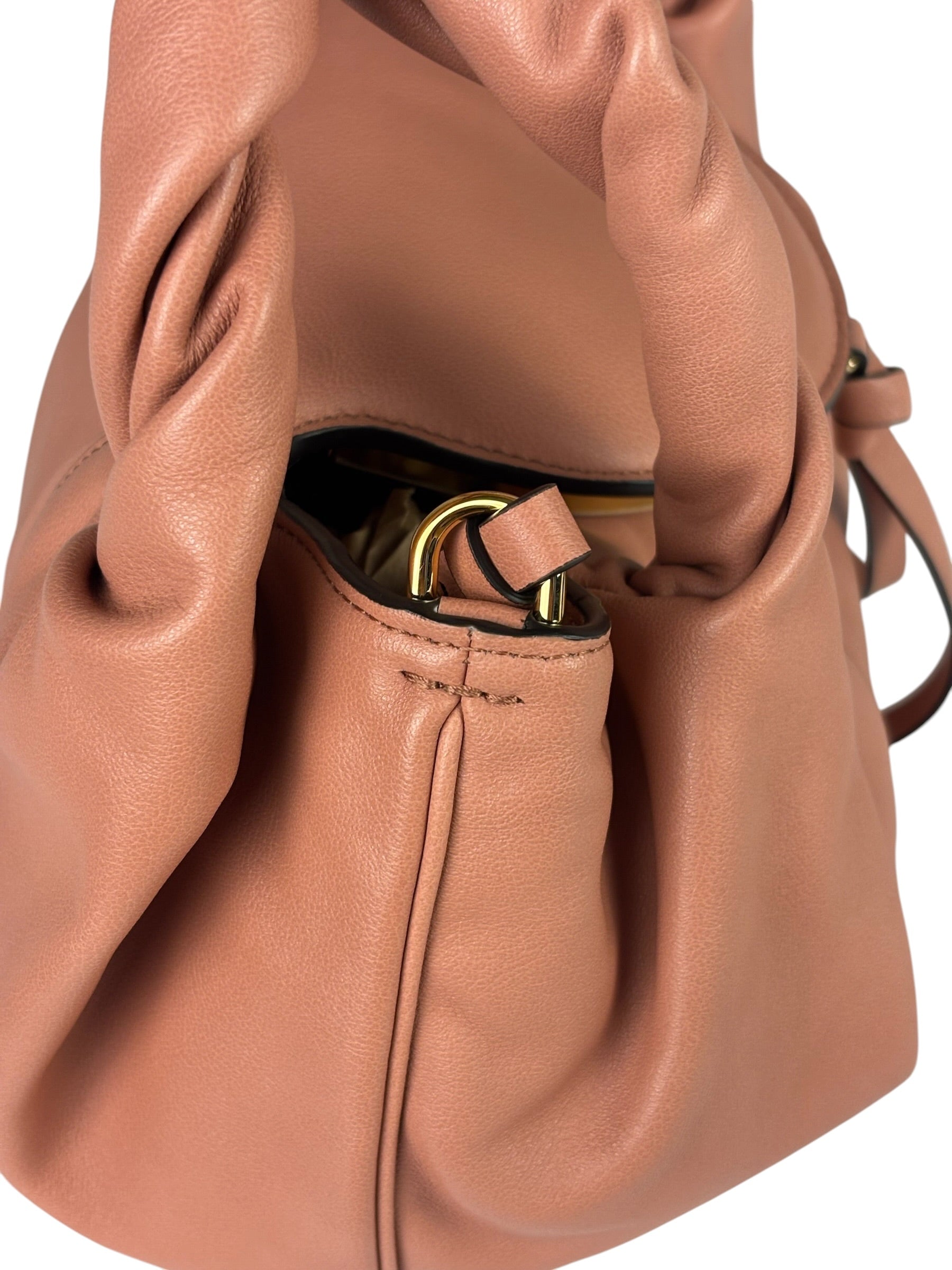 Fendi Pink Leather Spy Spice Mall Two-Way Bag