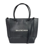 Balenciaga Black Leather Small Shopping Two-Way Tote