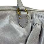 Miu Miu Vintage Pale Grey Vitello Leather Two-Way Bag