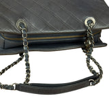Chanel Navy Edinburgh Chic Chain Tote 2013