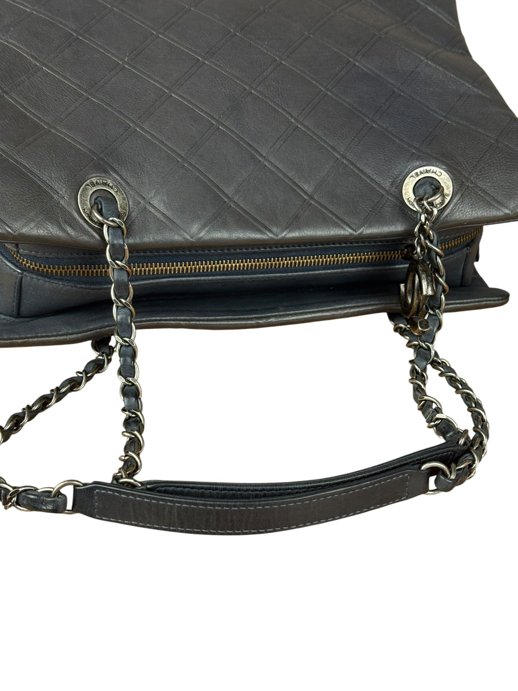 Chanel Navy Edinburgh Chic Chain Tote 2013