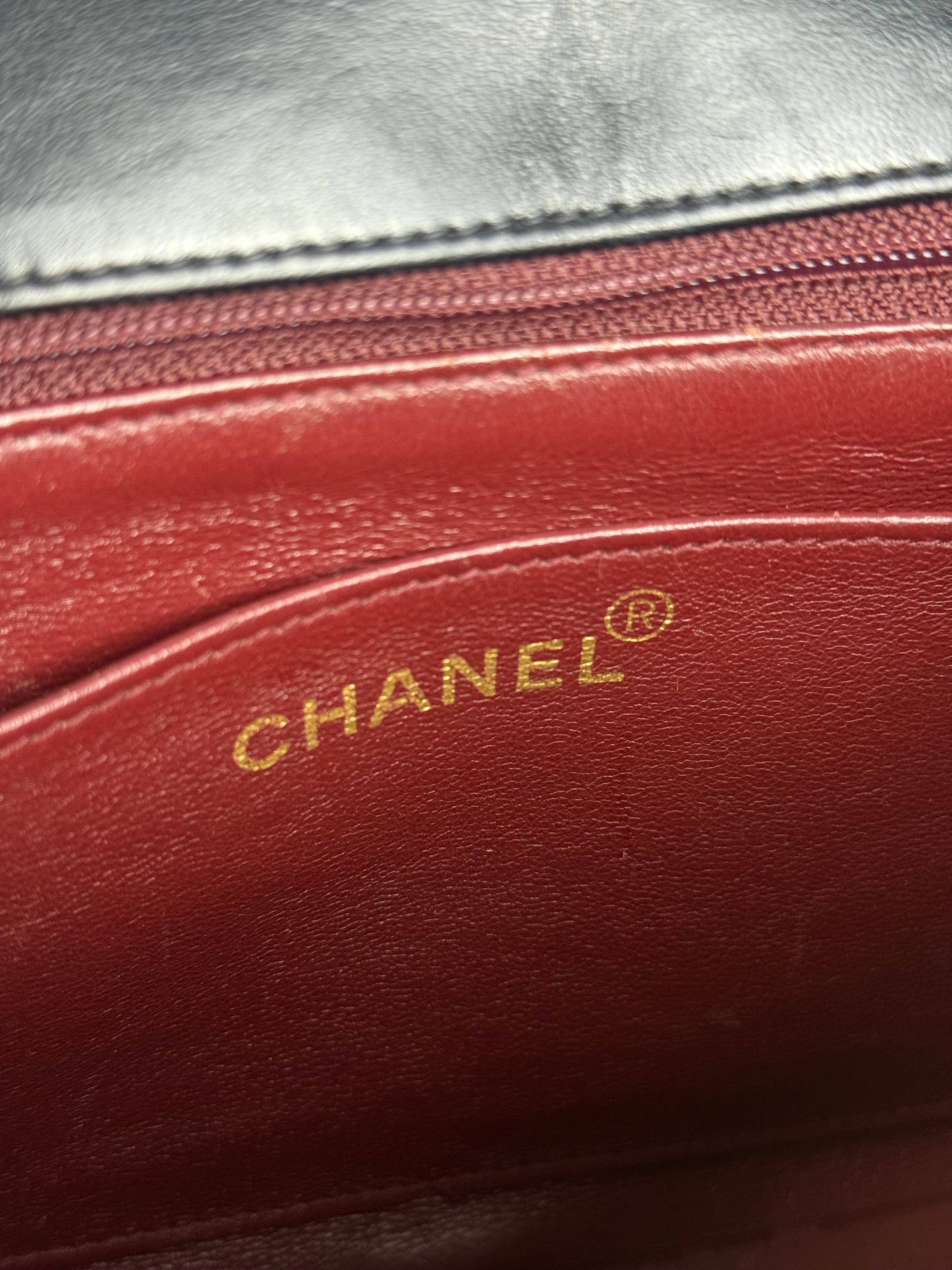 Chanel CC Vertical Quilt Lambskin Flap Bag 2016