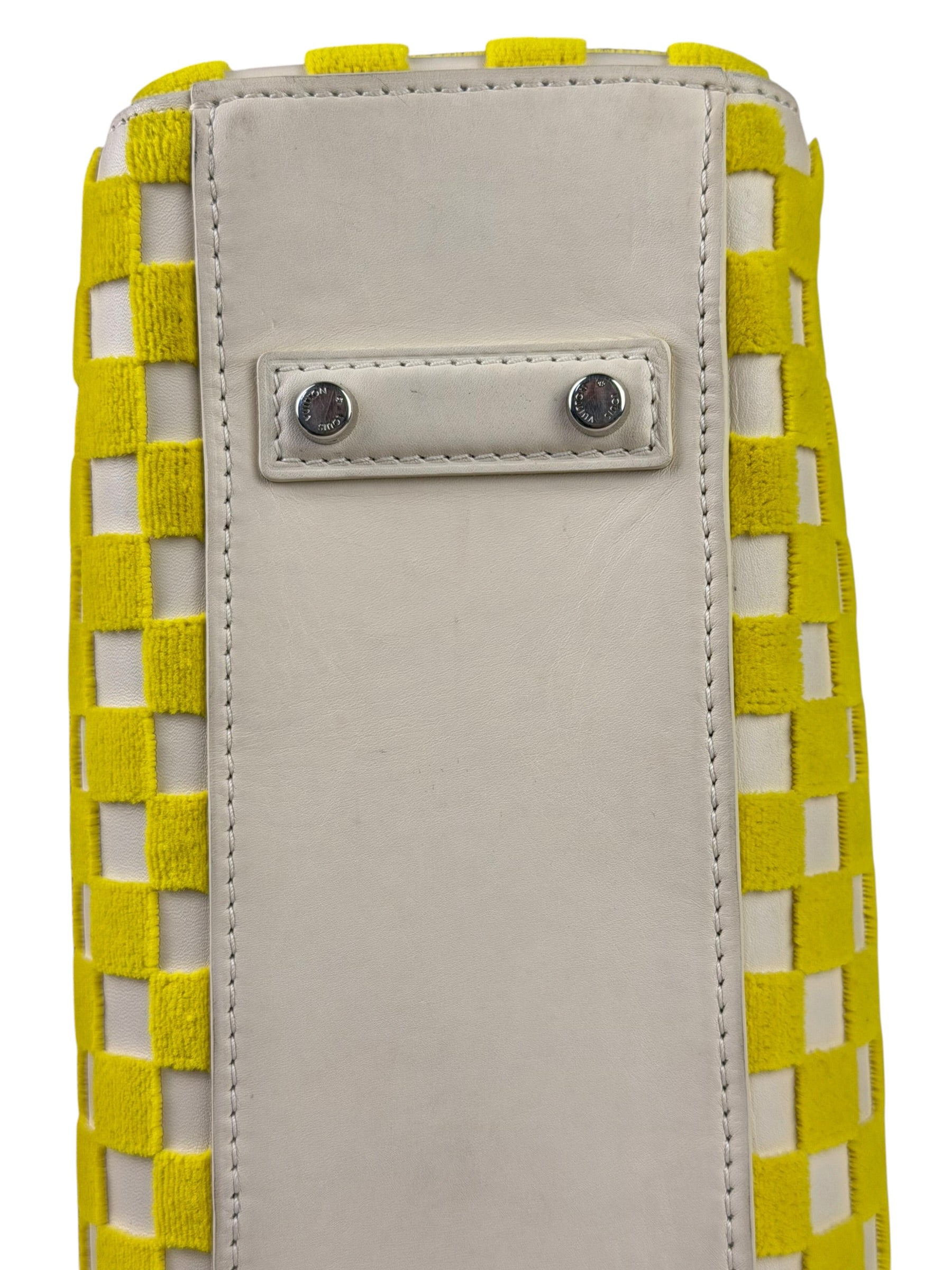 Louis Vuitton Cream/Yellow Damier Cubic Printemps Etè Speedy 2013