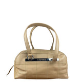 Chanel Beige Caviar Chocolate Bar Boston Bag