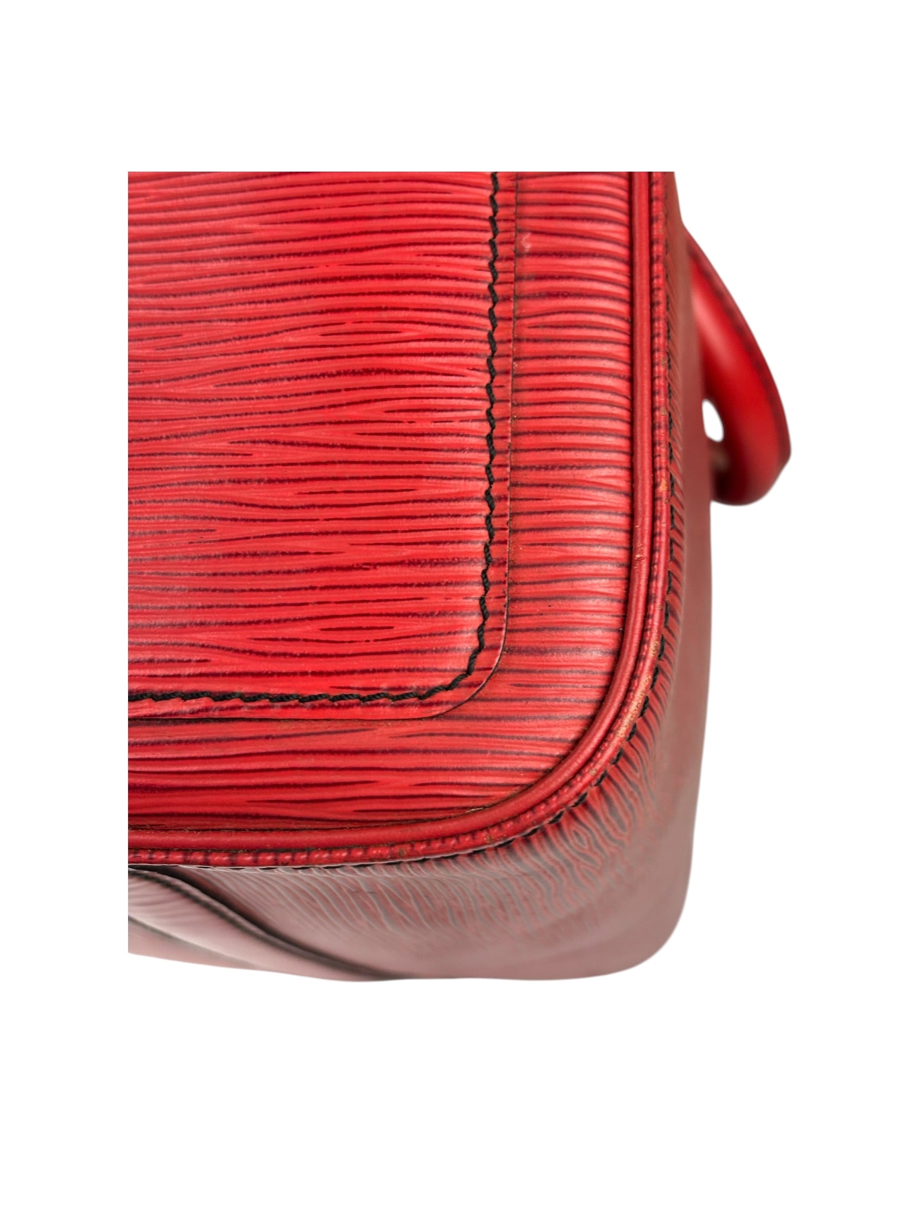 Louis Vuitton Castillian Red Epi Leather Speedy Mini Handbag