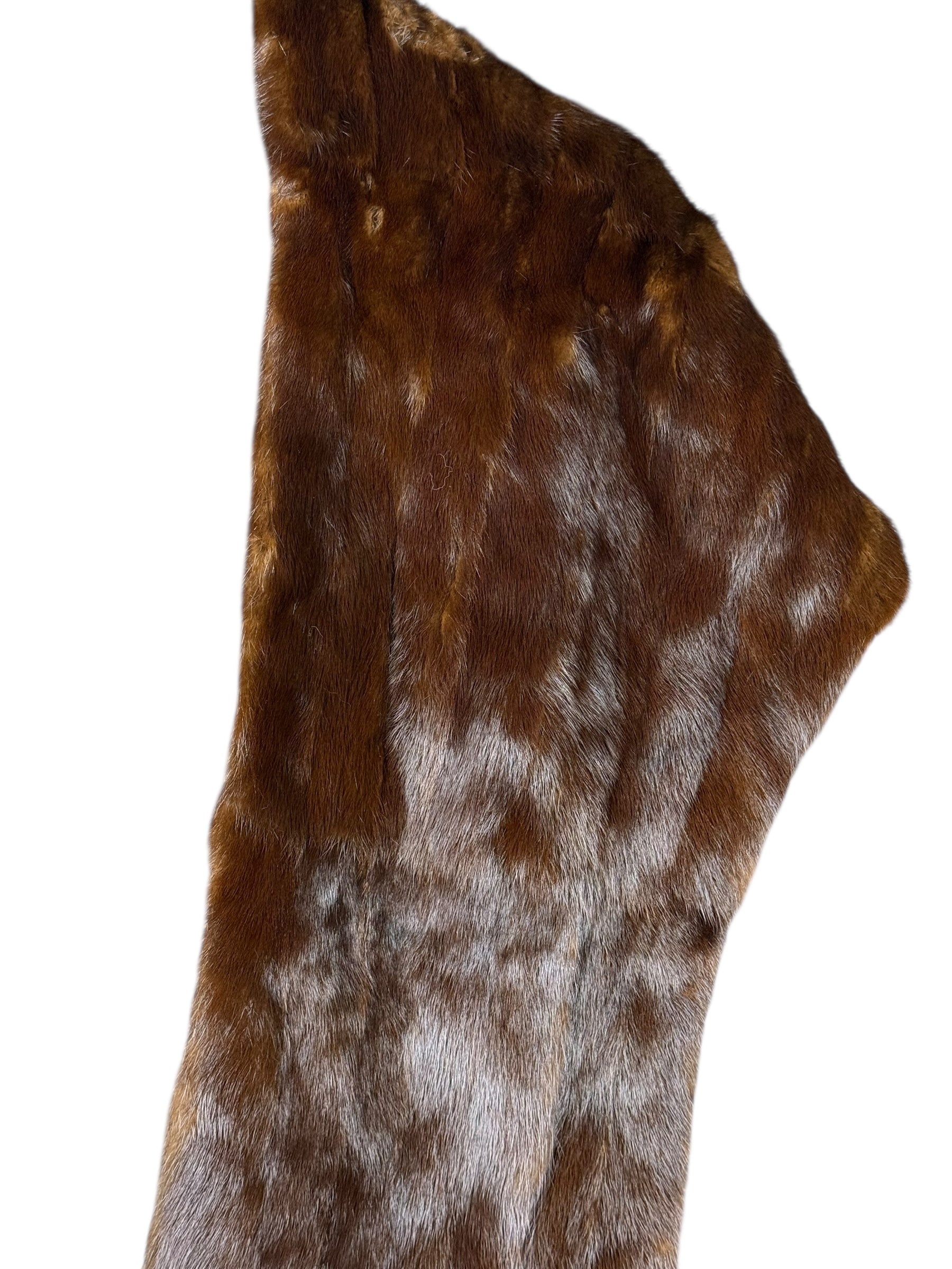 Mitsukoshi Vintage Brown Fur Shawl
