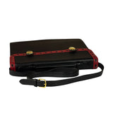 Yves Saint Laurent Vintage Black Leather Briefcase Two-Way Bag
