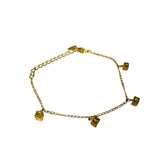 Dior Goldtone Letter Block Bracelet