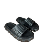 Balmain Ari Black Rubber Sandals