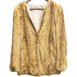 Vintage Beige Mink Fur Coat