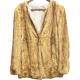Vintage Beige Mink Fur Coat
