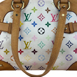 Louis Vuitton White Monogram Murakami Claudia Handbag