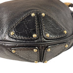 Gucci Black Leather Indy Hobo Bag