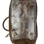 Balenciaga Vintage Brown Leather Moto Handbag