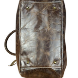 Balenciaga Vintage Brown Leather Moto Handbag