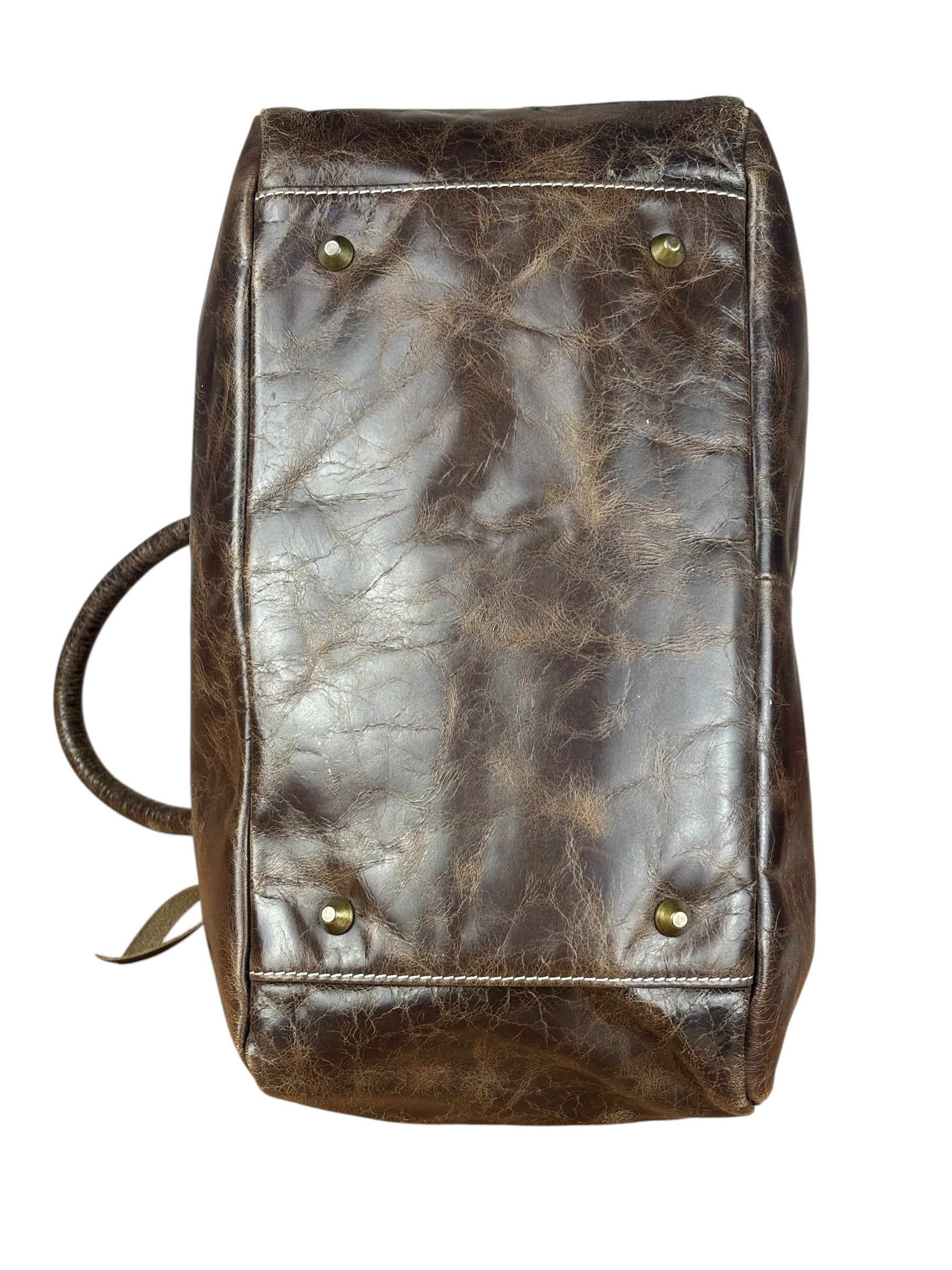 Balenciaga Vintage Brown Leather Moto Handbag
