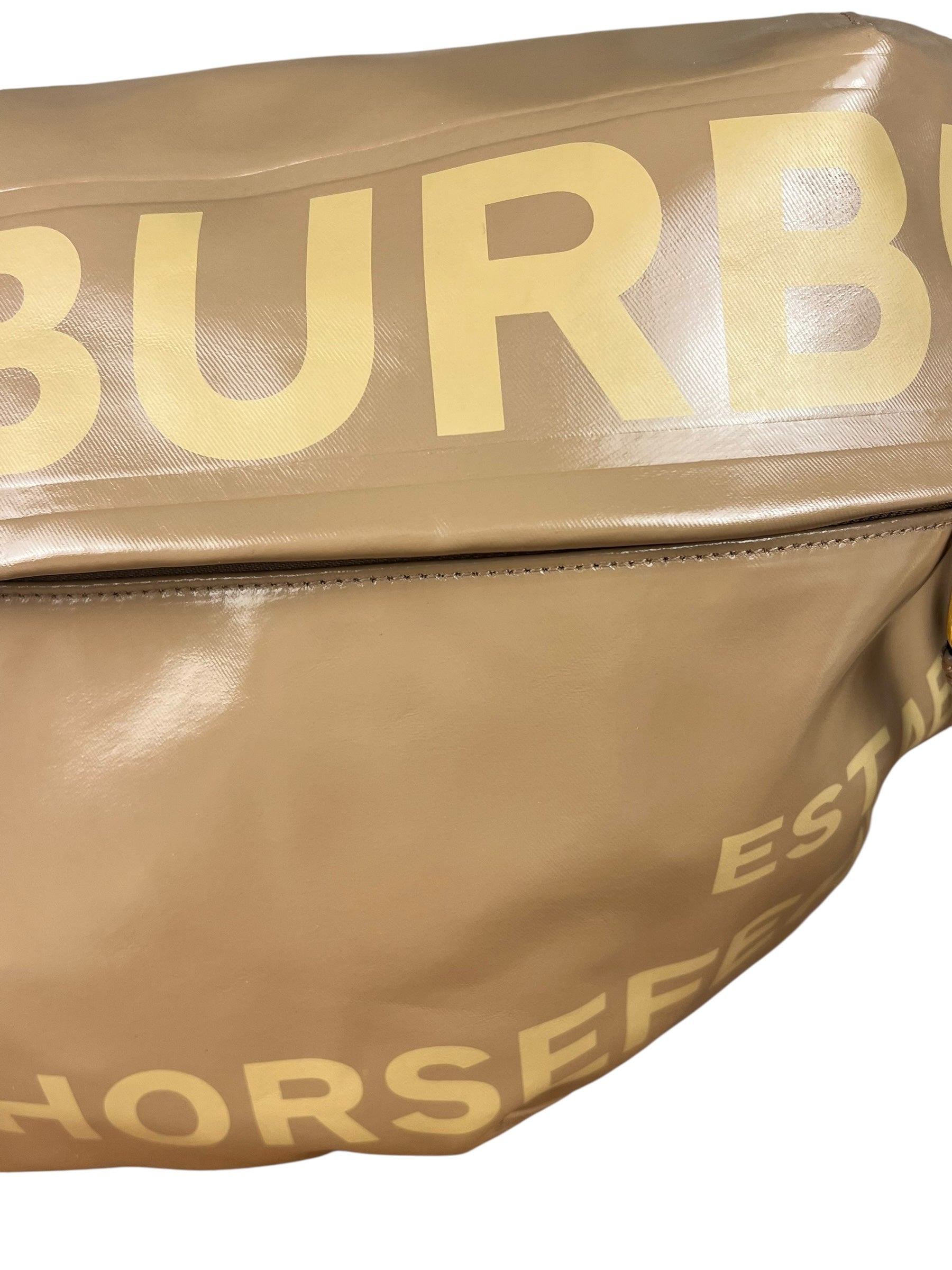 Beige Burberry Horseferry Large Beltbag