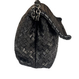 Bottega Veneta Black Intrecciato Shoulder Bag