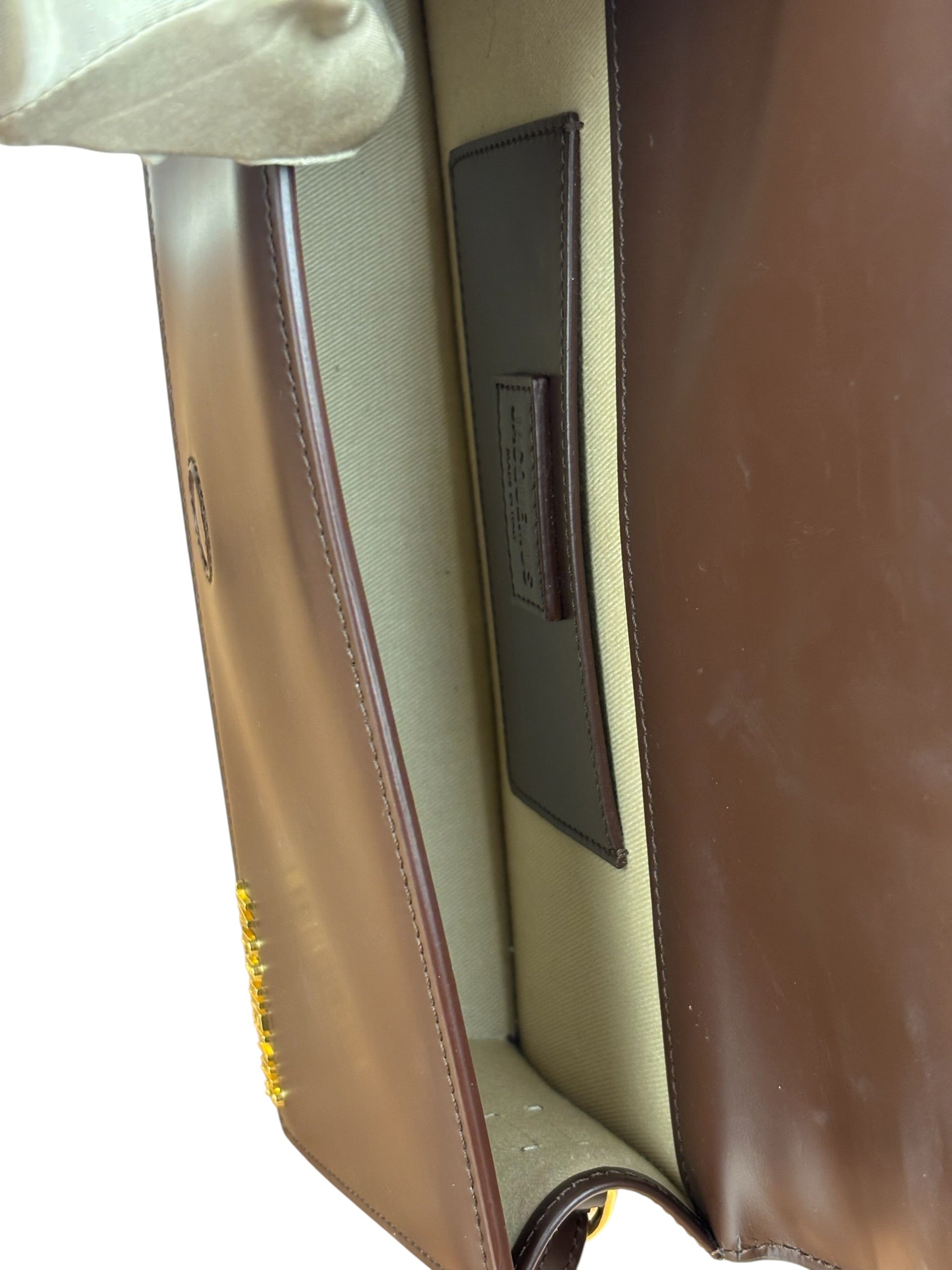 Jacquemus Dark Brown Leather Le Bambino Shoulder Bag