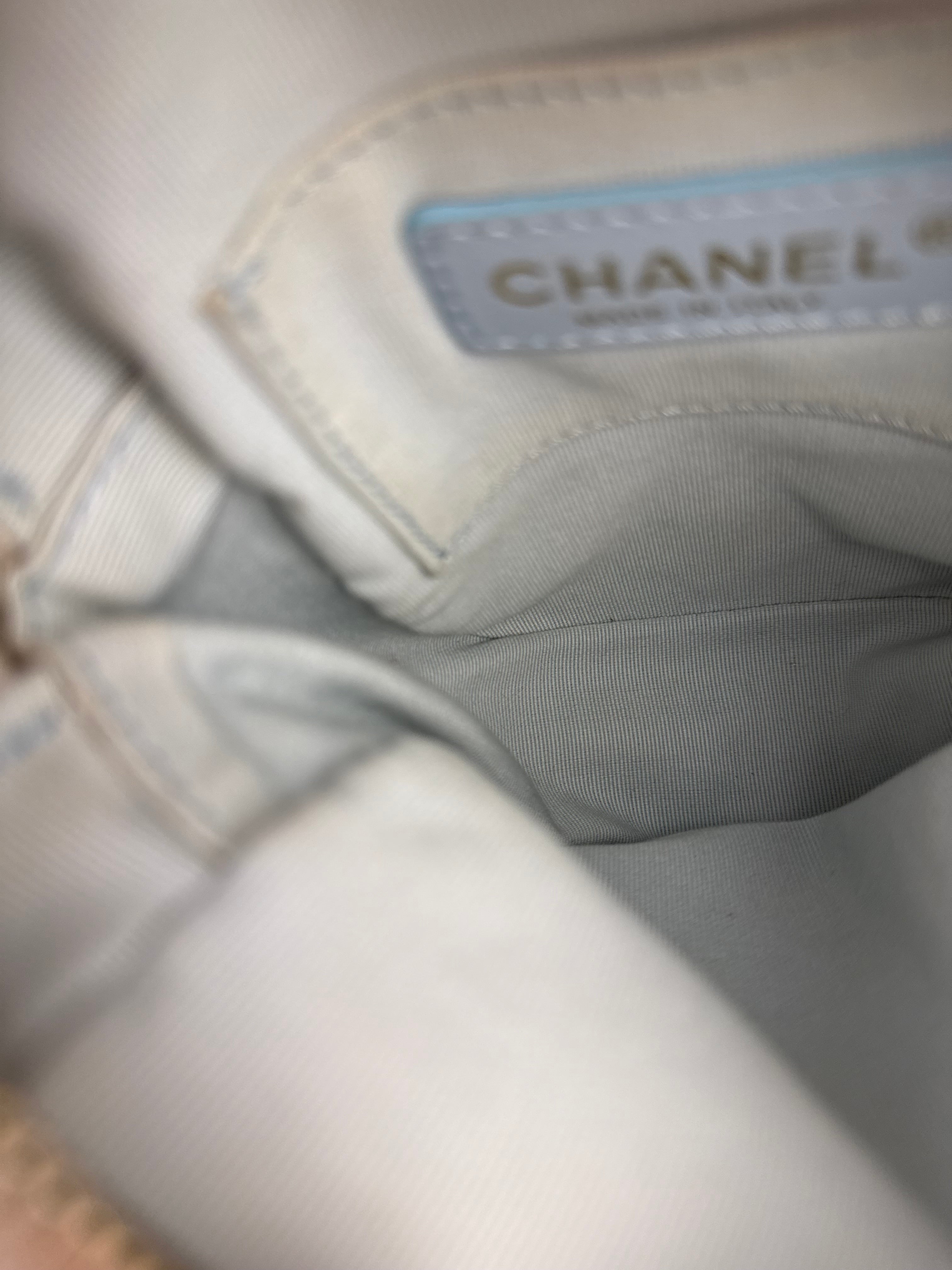 Chanel White Quilted Lambskin My Perfect Camera Bag Early 2020's