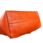 Gucci Orange Pebble Leather Swing Medium Tote
