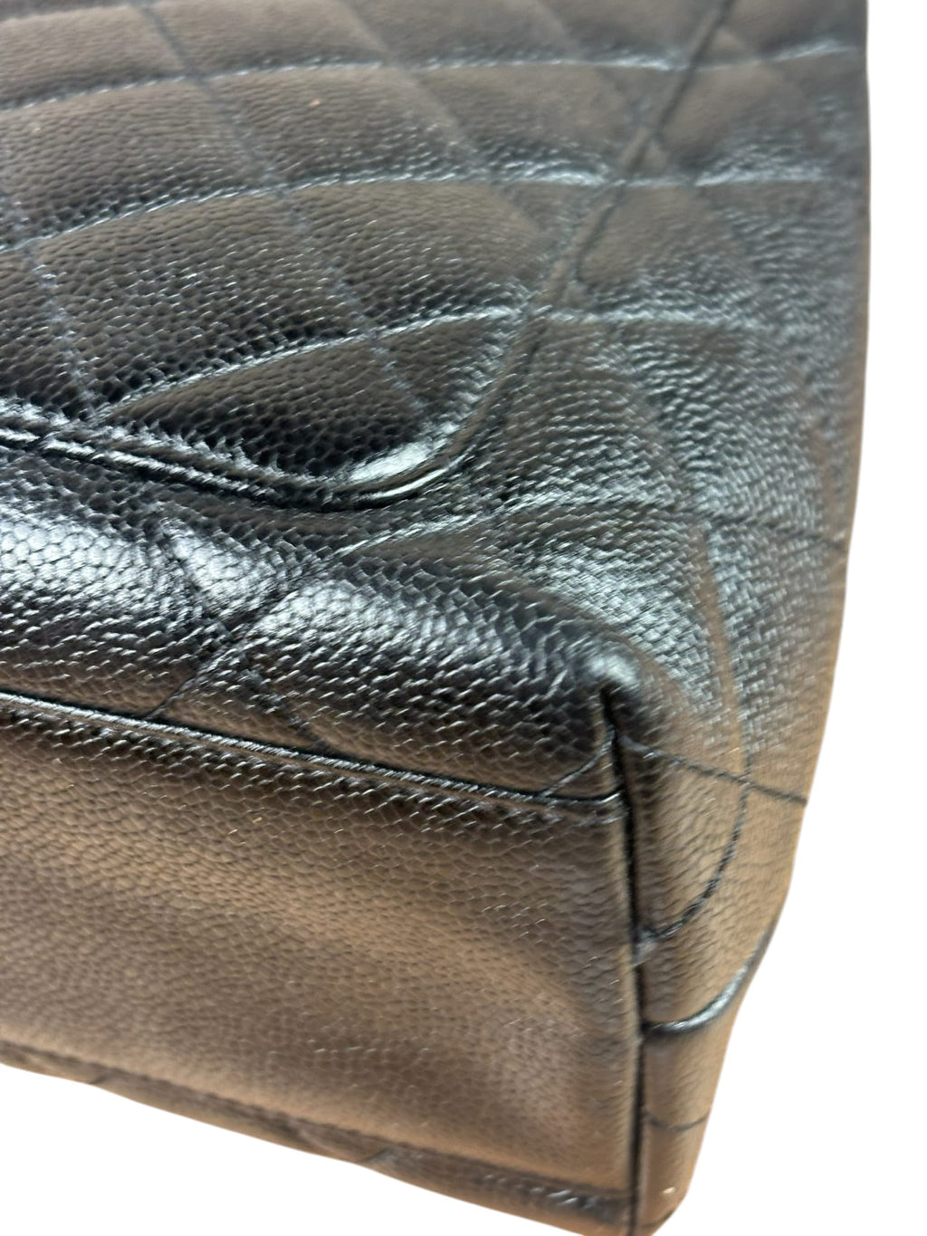 Chanel Black Caviar Quilted Medium Top Handle Bag 2000