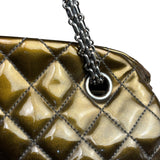 Chanel Metallic Gold Patent Leather Just Medemoiselle Bowling Bag 2011