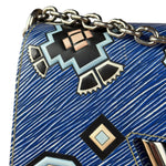 Louis Vuitton Blue Aztec Epi Leather Twist MM Bag