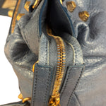 Balenciaga Light Blue Arena Leather Classic Le City