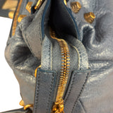 Balenciaga Light Blue Arena Leather Classic Le City