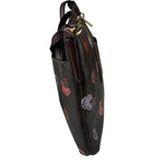Coach Brown Leather Ranch Floral Crossbody Bag