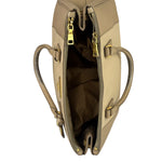 Prada Beige Saffiano Leather Galleria Large Shoulder Bag