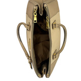 Prada Beige Saffiano Leather Galleria Large Shoulder Bag