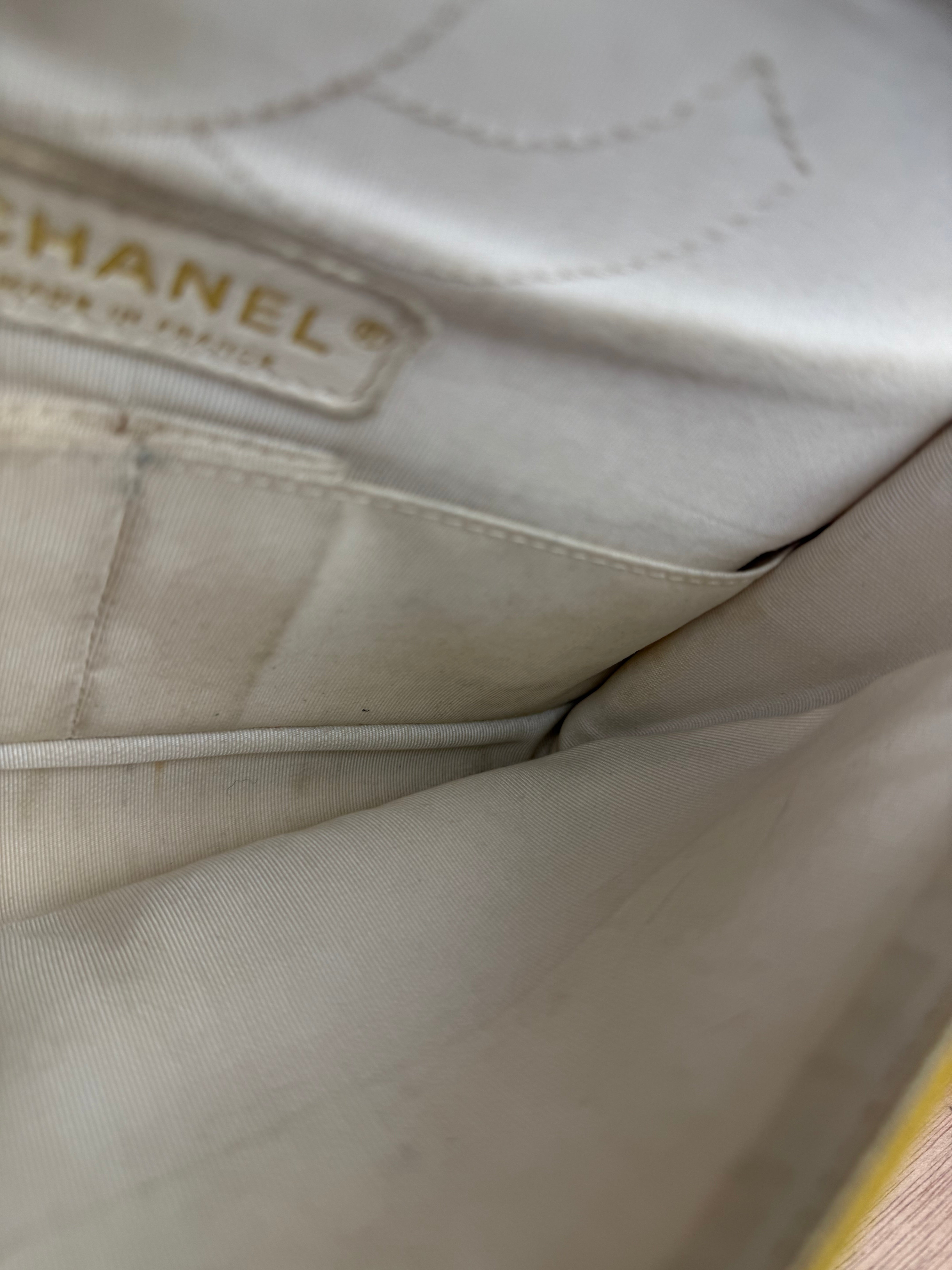 Chanel Crocodile Quilted Jersey Flap Shoulder Bag 2006