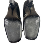 Gucci Women's Gold Horsebit Signora Black Leather Pumps