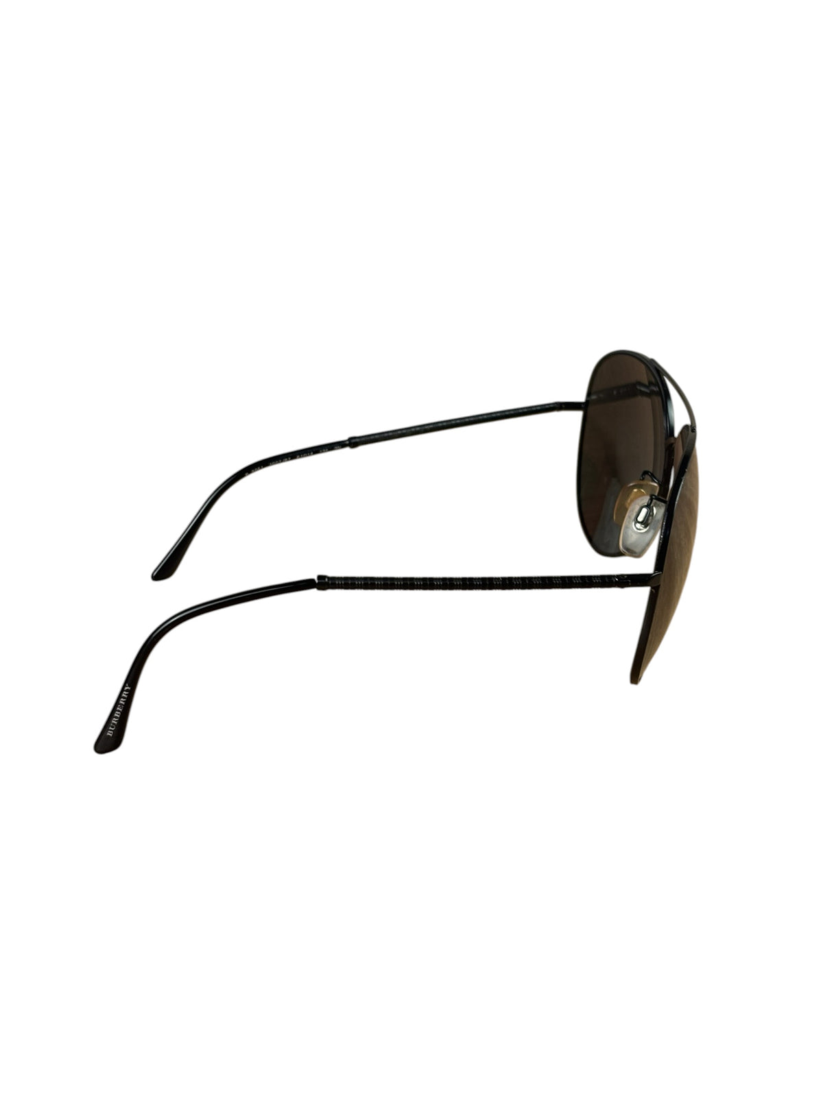 Burberry Black Pilot Aviator Double Bridge Sunglasses B3051
