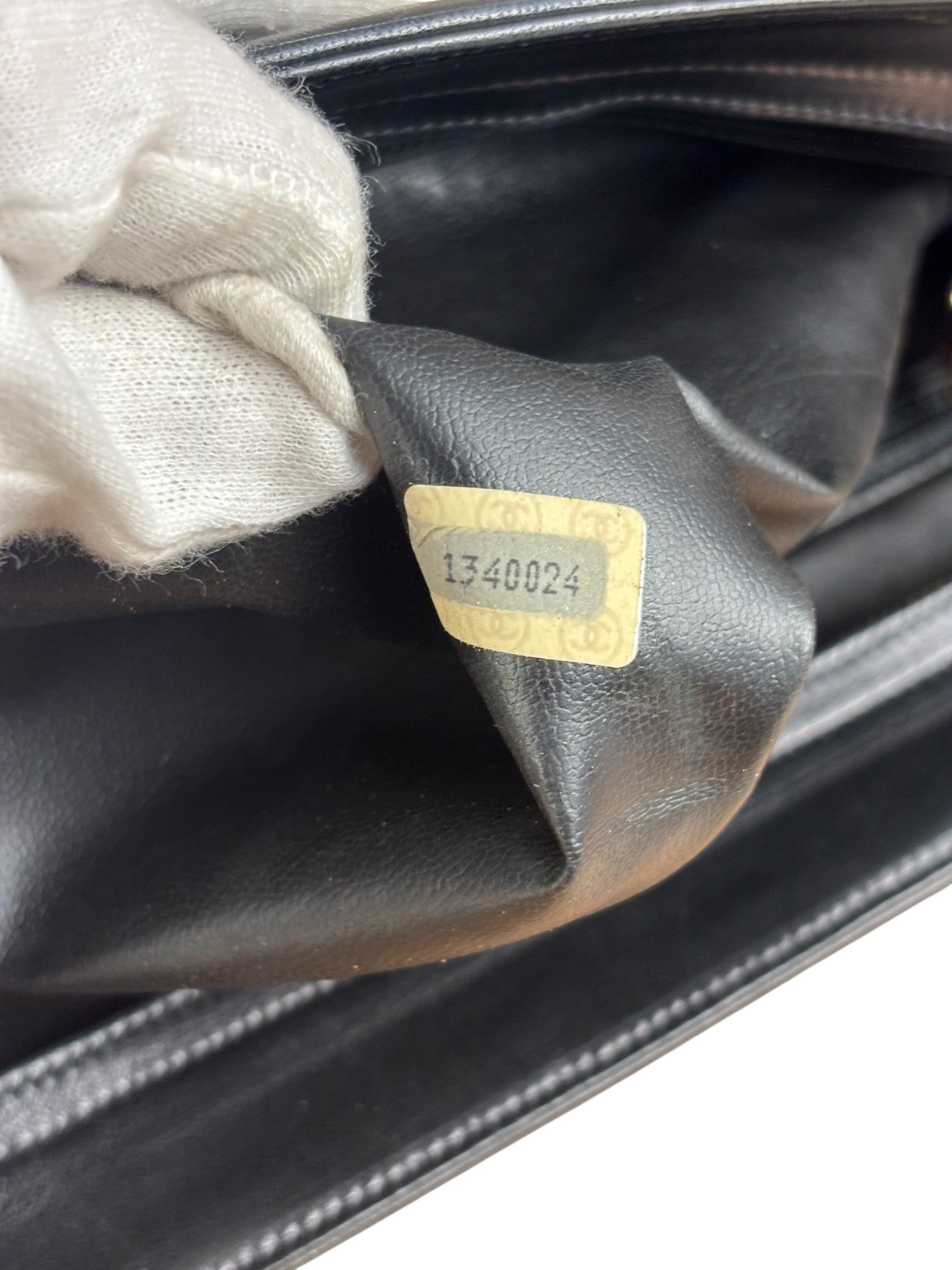 Chanel Vintage Black Quilted Leather Chain Tote/Shoulder Bag 1999