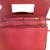 Prada Pink Saffiano Leather Pouchette