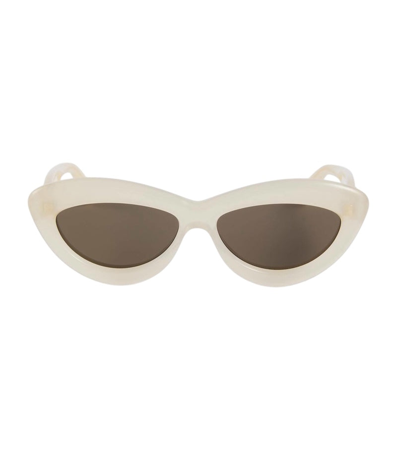 Loewe Curvy Oval Sunglasses Ivory