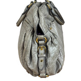 Miu Miu Green Vitello Leather Two-Way Bag