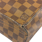 Louis Vuitton Damier Ebene Sac Plat Tote Bag MM
