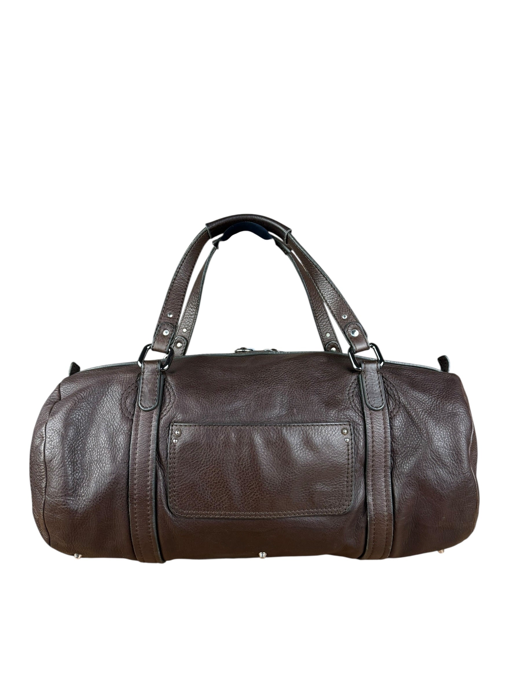 Chloé Brown Leather Mr. Paddington Boston Bag