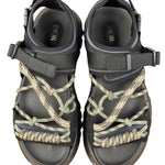 Christian Dior Black/Gray H-town Sandal