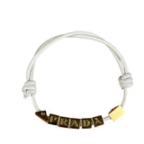 Prada Nappa Leather Logo Embellished Bracelet