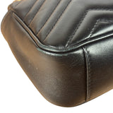 Gucci Black Leather Marmont Shoulder Bag