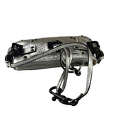 Chloe Metallic Silver Leather Paddington Pochette