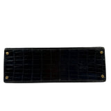 Hermes 1985 Black Crocodile Kelly 35