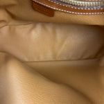 Celine Vintage Leather Macadam Dome Hand Bag