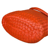 Bottega Veneta Sunset Orange Intrecciato Leather Hobo Tote