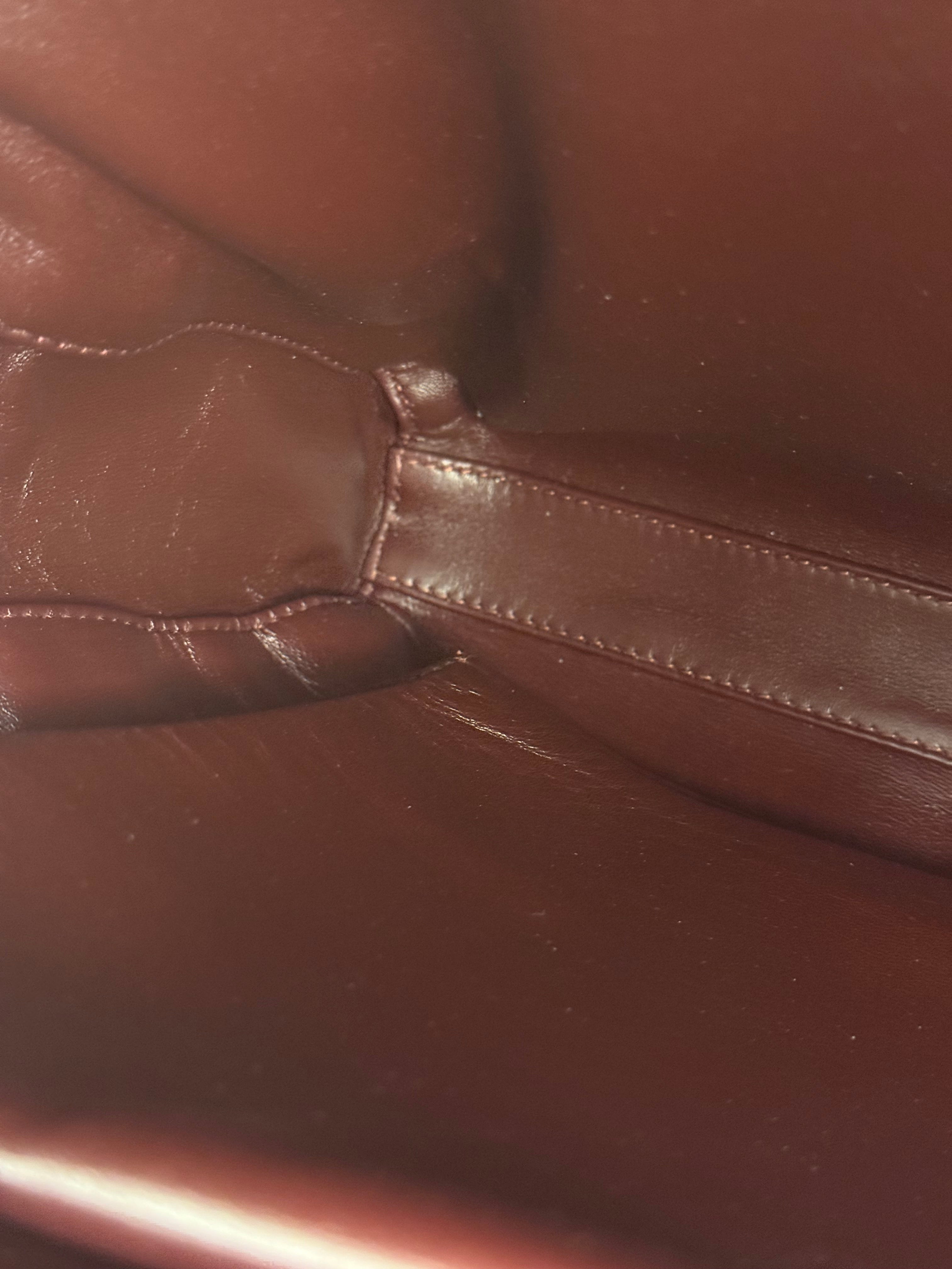 Gucci Croc-Trim Leather Briefcase